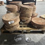 Ca. 32x Pallet met Rosewood Schijven, Diverse maten